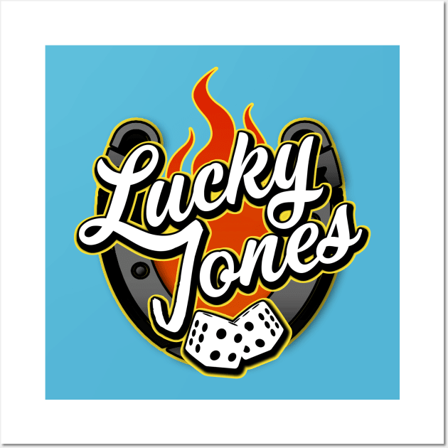 Lucky Jones Flames Wall Art by ShredBeard